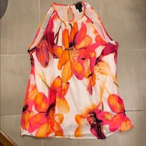 🌸 🆕 Worthington XL Floral Sheer Tank Top